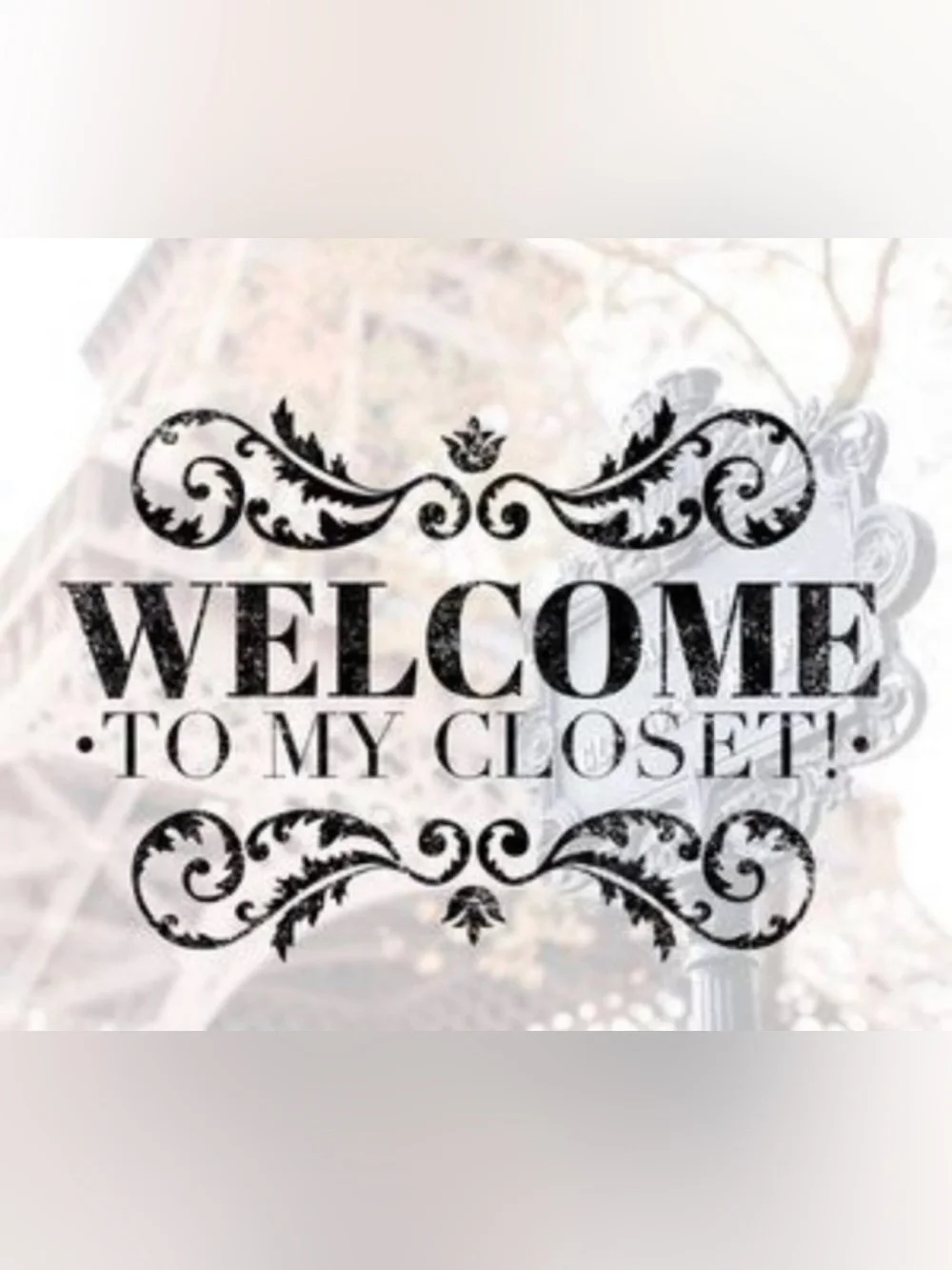 Welcome To My Closet Decorative Wall Art - Black